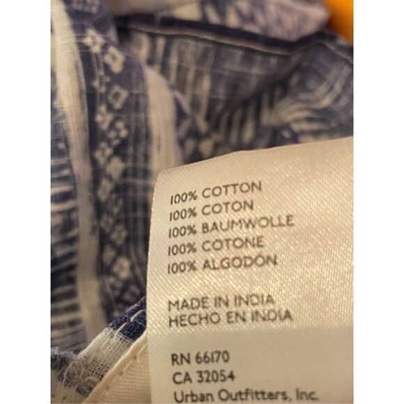 Free People We The Free Babydoll Block Printed Top Size M - Picture 7 of 9